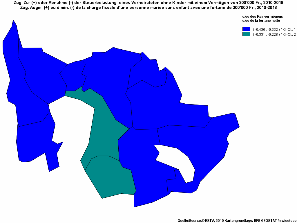 Choropleth map of rf13