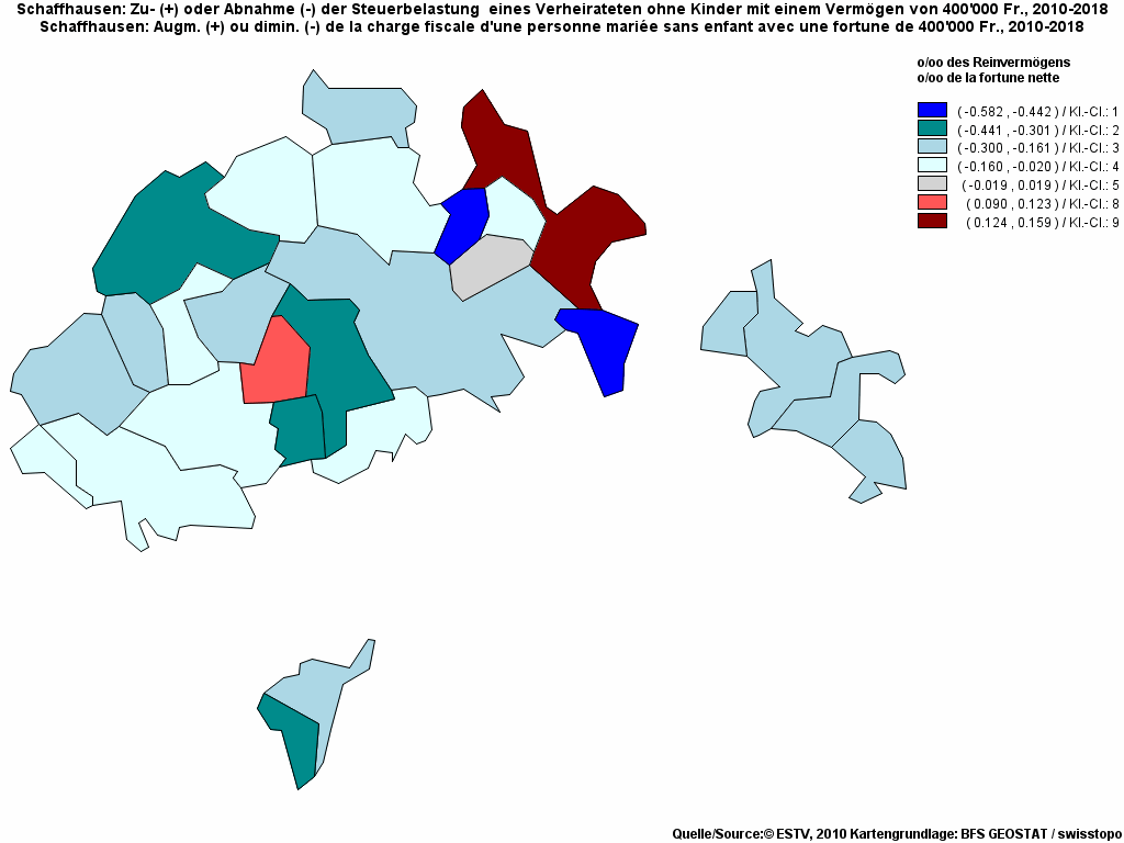 Choropleth map of rf14