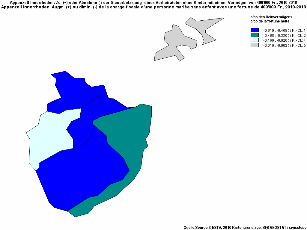 Choropleth map of rf14