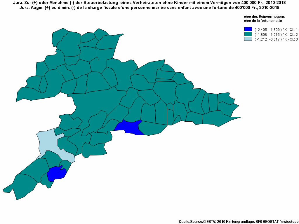 Choropleth map of rf14