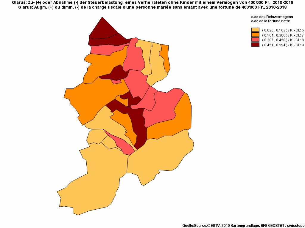 Choropleth map of rf14