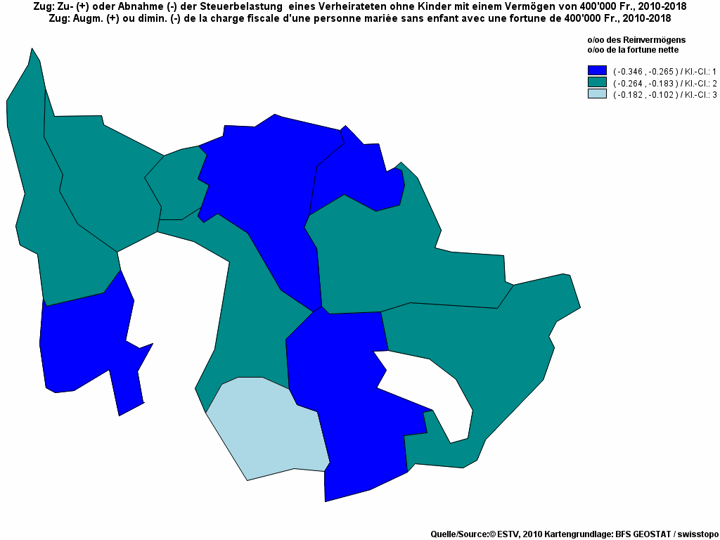 Choropleth map of rf14