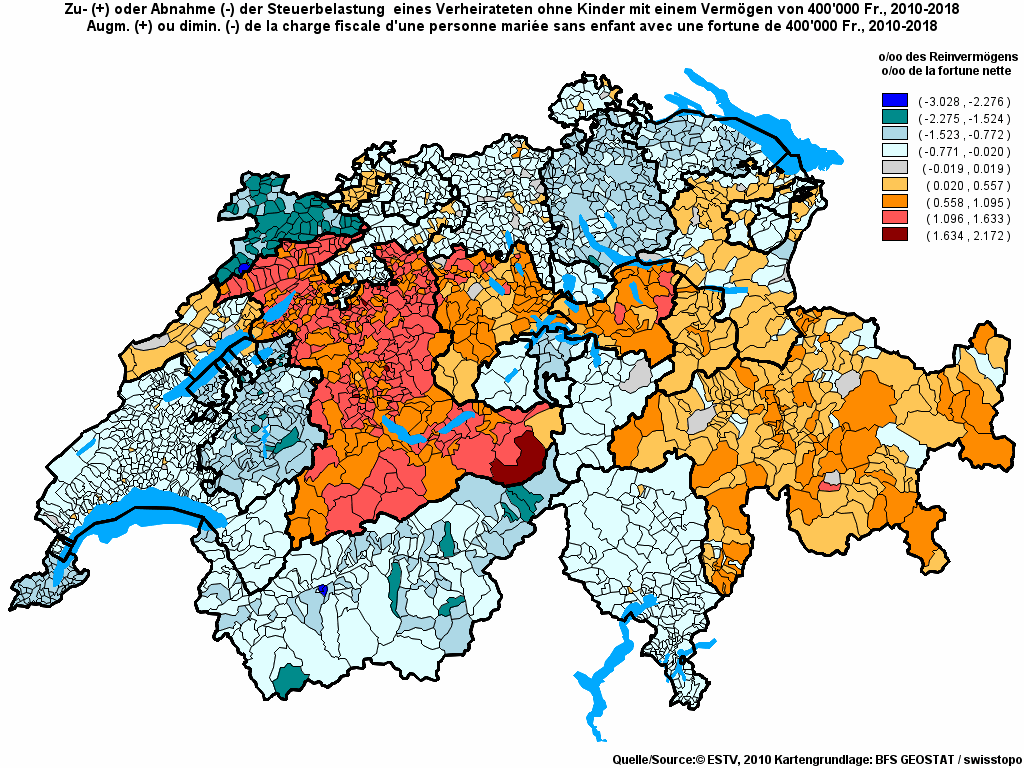 Choropleth map of rf14