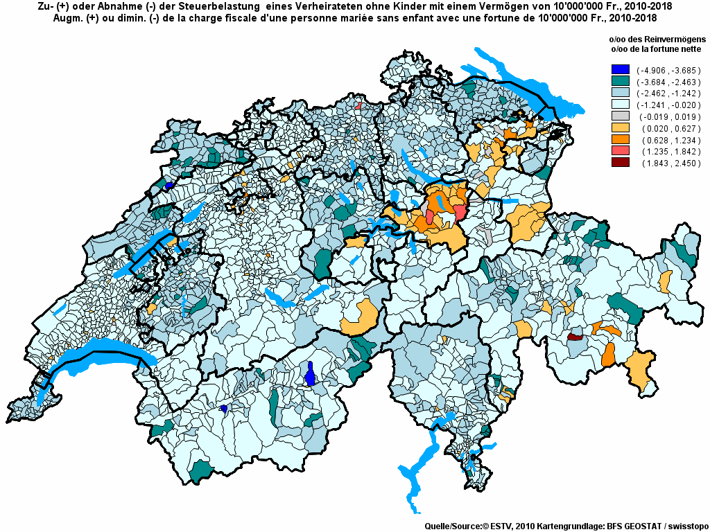 Choropleth map of rf21