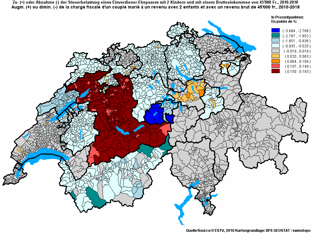 Choropleth map of rf12