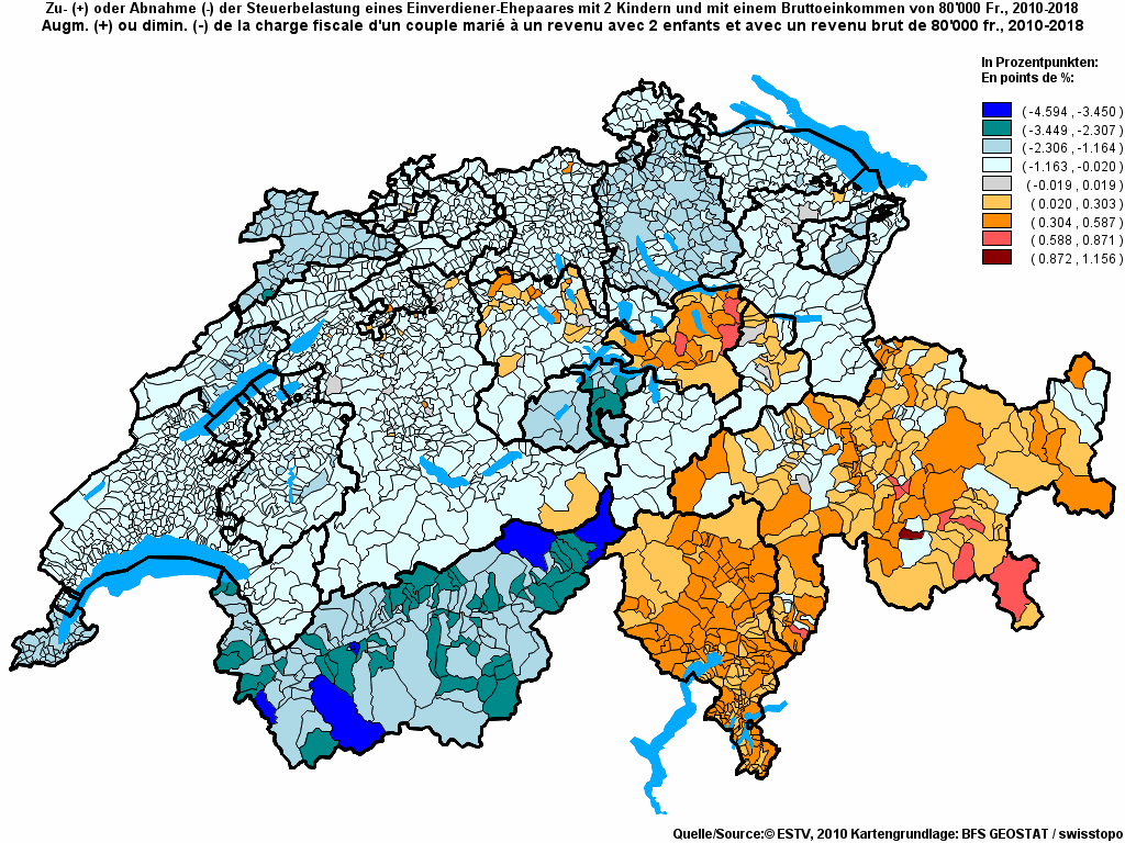 Choropleth map of rf16