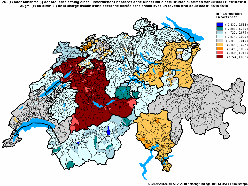 Choropleth map of rf10