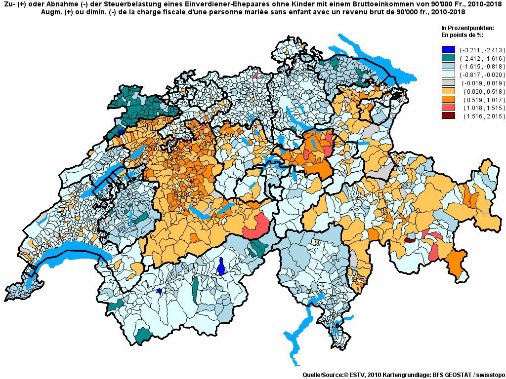 Choropleth map of rf17