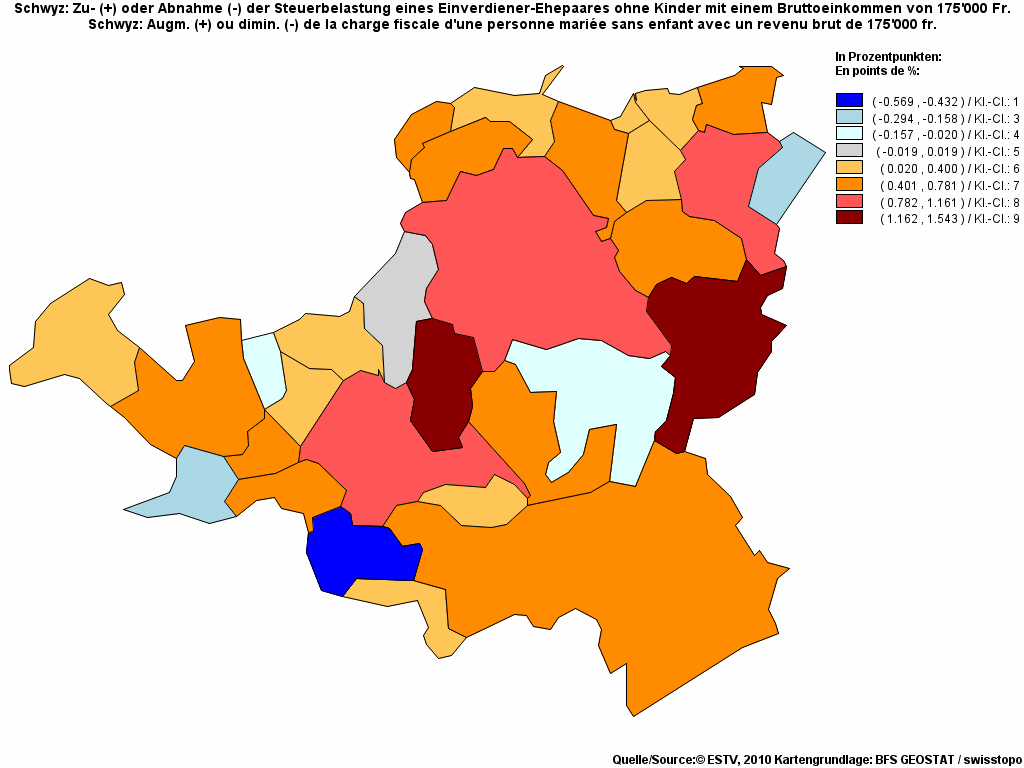 Choropleth map of rf21