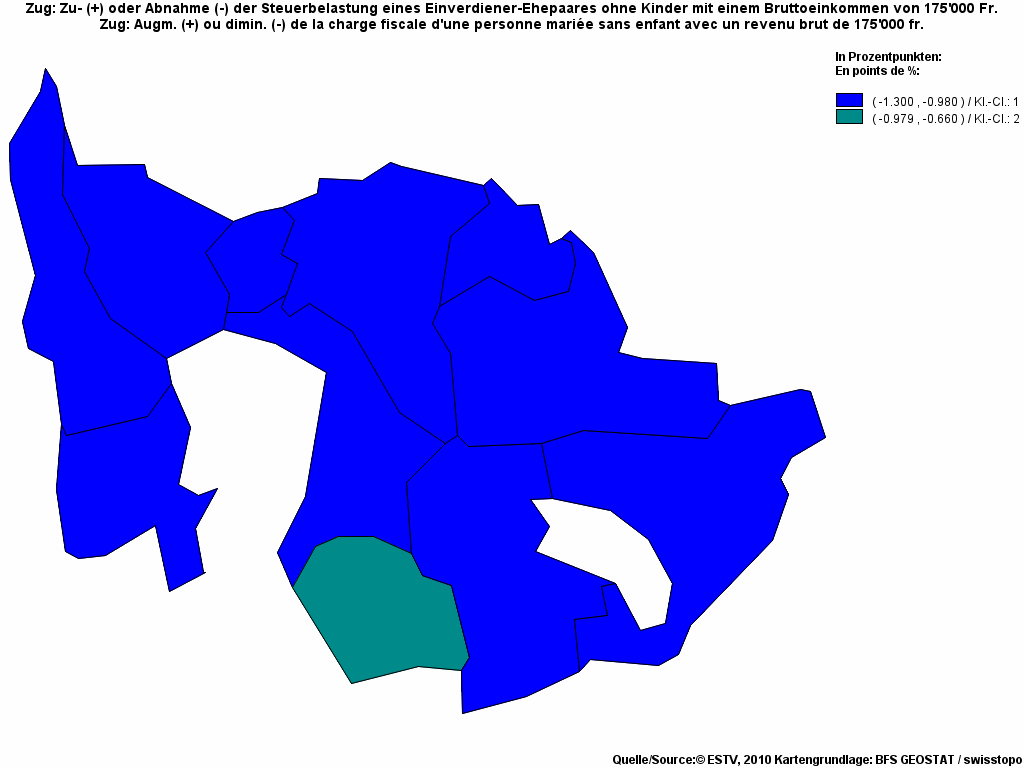 Choropleth map of rf21
