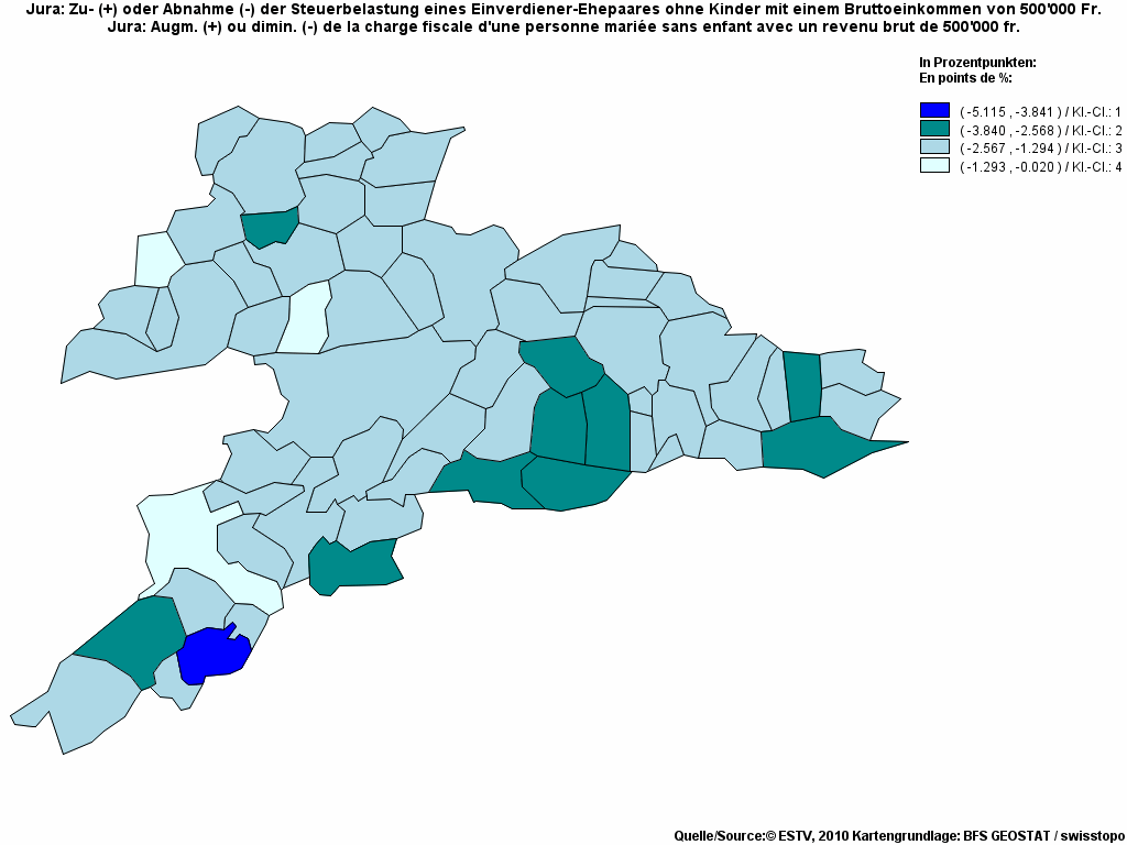 Choropleth map of rf26