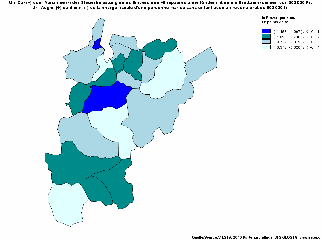 Choropleth map of rf26