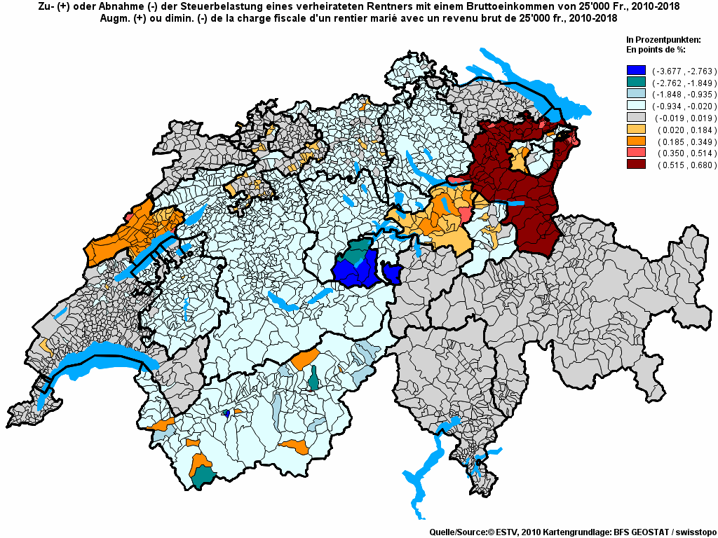 Choropleth map of rf8