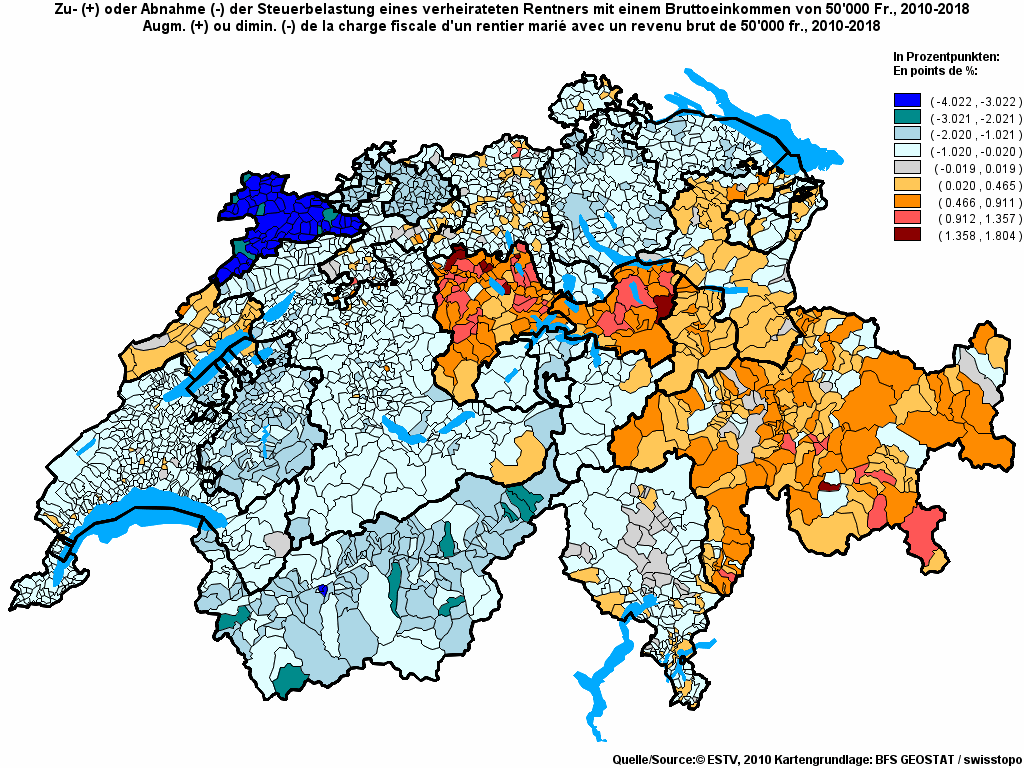 Choropleth map of rf13
