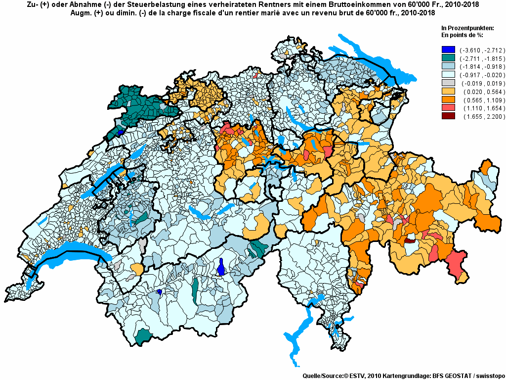 Choropleth map of rf14