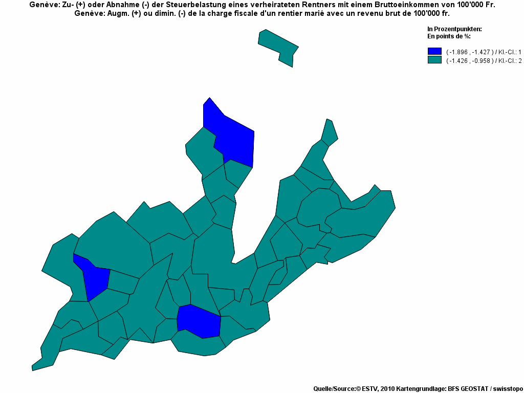 Choropleth map of rf18