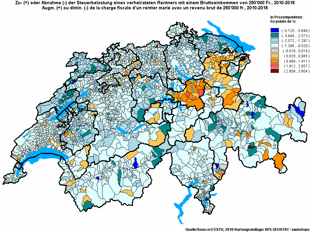 Choropleth map of rf23