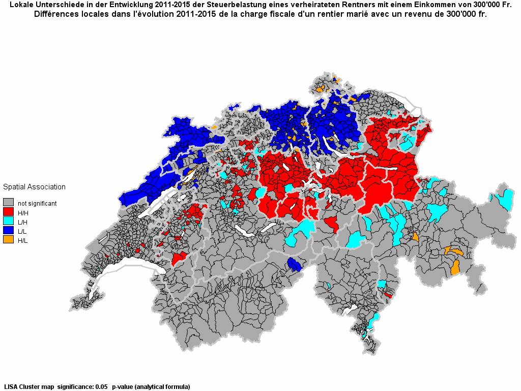 Choropleth map of clus
