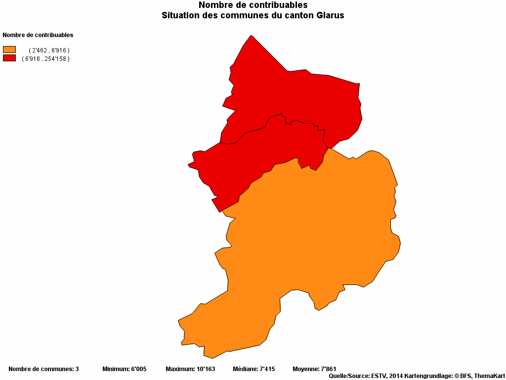 Choropleth map of rvariable