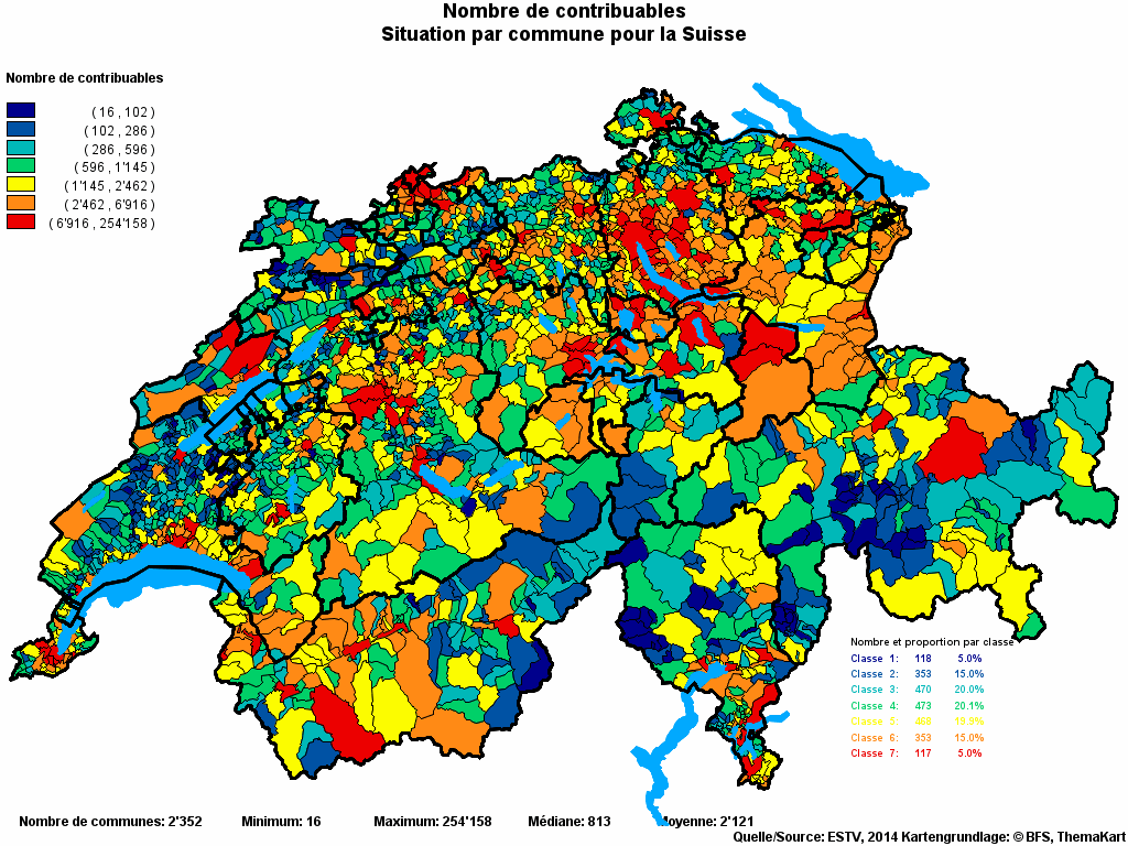 Choropleth map of rvariable
