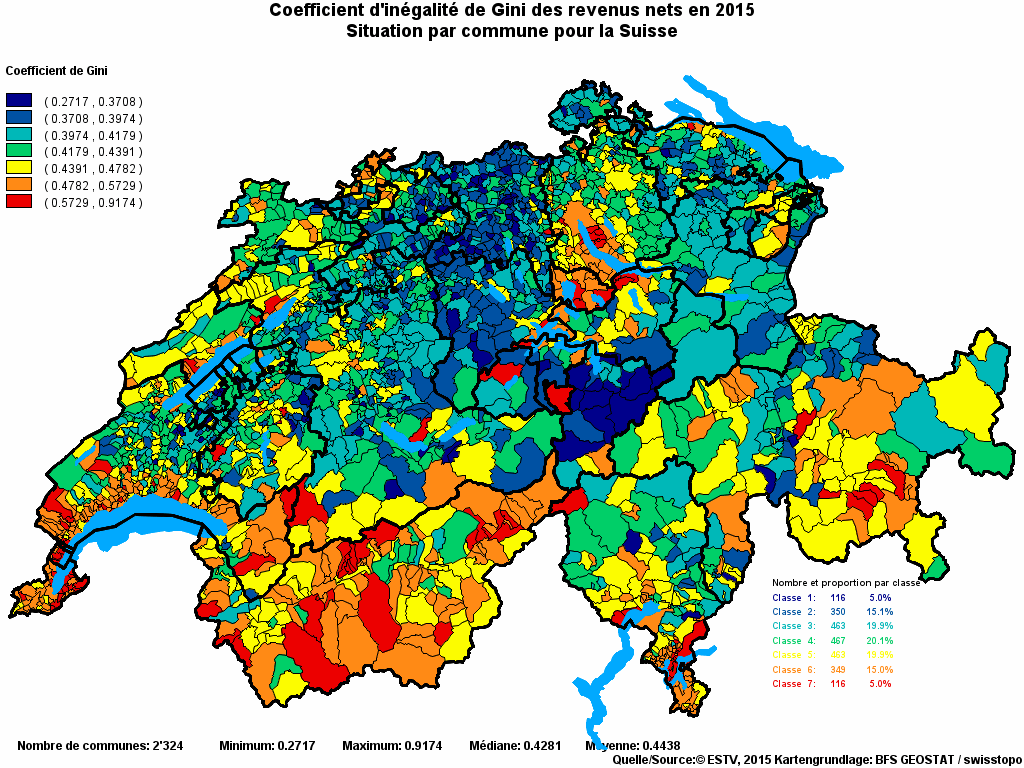 Choropleth map of rvariable
