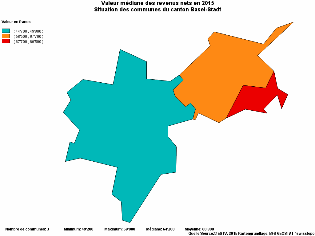 Choropleth map of rvariable